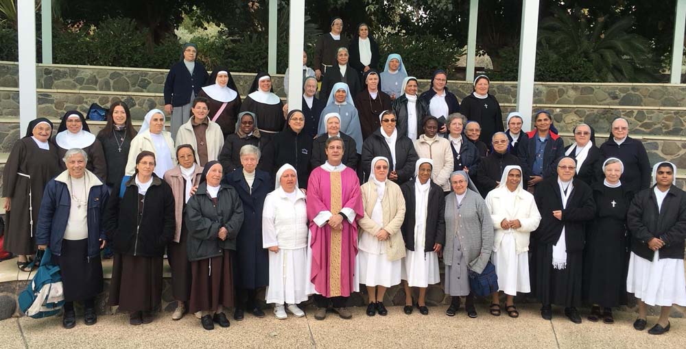 After the Mass celebrated by Abouna Marco at the site of the Beatitudes, by the Sea of Galilee (Provided photo)