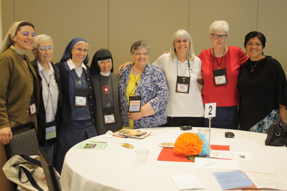 Sisters attend the 10th anniversary celebration of the Asociación de Hermanas Latinas Misioneras en América in the summer of 2018.