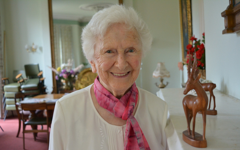 Sr Cora Richardson in July at the Missionary Sisters of the Holy Rosary’s house in Dublin (Sarah Mac Donald)