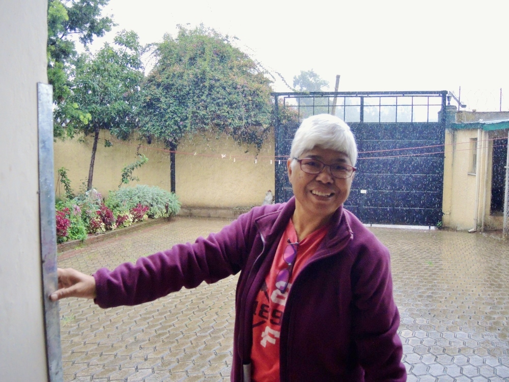 After Redito served as a doctor and a hospital director, her latest position is construction contractor. She oversees the construction of a new maternity and surgery wing, and then hopes to return to her native Philippines next year. (GSR photo / Melanie Lidman)