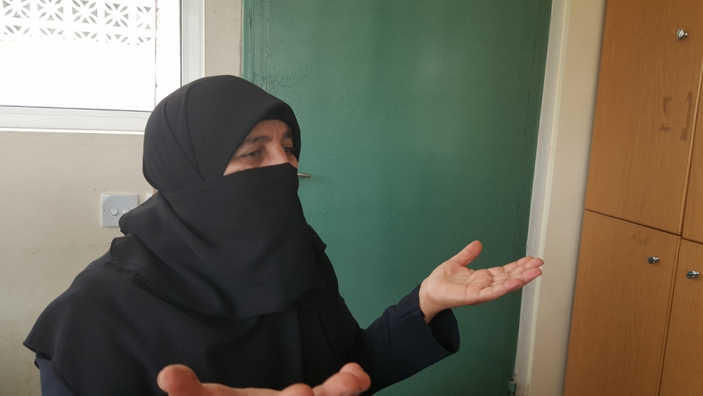 Sitah Jadah Alkader at a Caritas medical clinic in downtown Amman, Jordan. (GSR photo / Chris Herlinger)