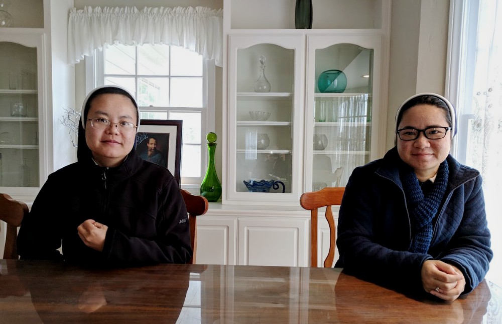 Lovers of the Holy Cross Srs. Lieu Nguyen and Theres Tran run faith formation programs for some 700 teenagers in the Diocese of Orange, California. (Peter Tran)