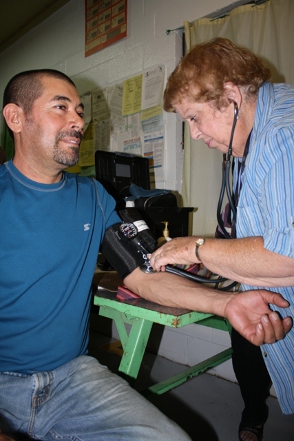 Though Maryknoll Sr. Mary Englerth's work is more administrative these days, she still visits the various clinics throughout the 37 counties her center serves in Pennsylvania. (Provided photo)