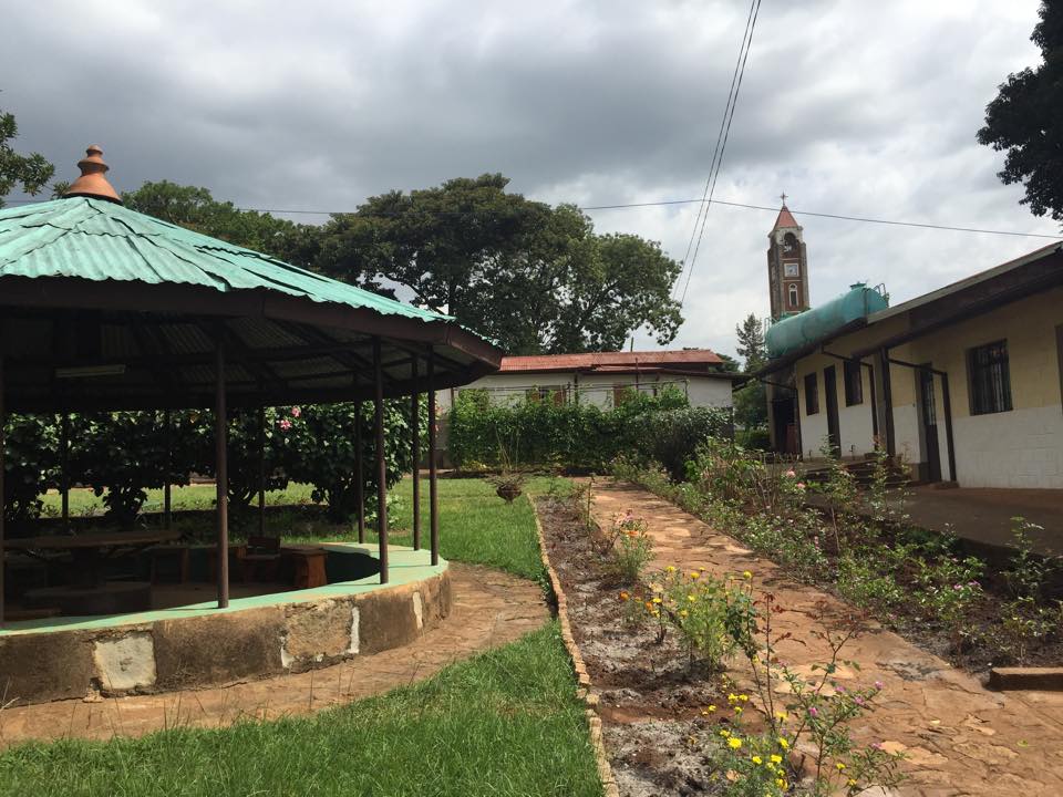 A view inside the Salesian Sisters' compound. (Angela Mahoney)