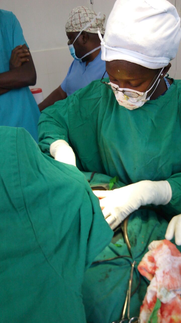 On the weekends, when Sr. Joan Njeri is not at the hospital, she often travels to rural areas to provide care from a mobile clinic. Because she works at a public hospital, she helps refer women from rural areas to her hospital and can sometimes carry out the operations herself. (Courtesy Sr. Joan Njeri)
