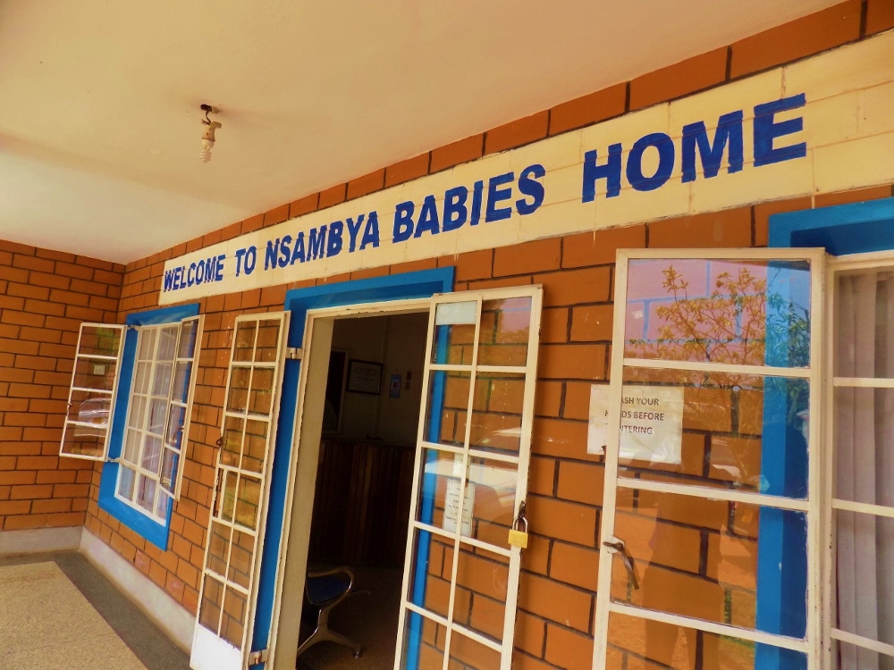 The office entrance of the Nsambya Babies Home, founded in 1958 (Courtesy Nsambya Babies Home/Moise Mbula)
