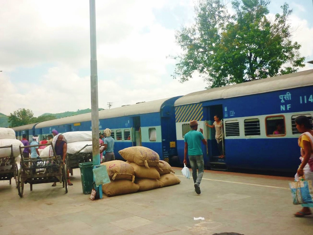 A railway station in Assam, northeastern India. (GSR photo / Lissy Maruthanakuzhy)