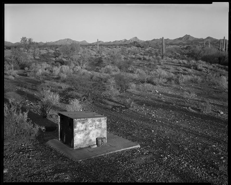 Donors leave cans of sardines, soup and beans outside this knee-high, locked box for hungry migrants traveling in the Organ Pipe Cactus National Monument. Few organizations leave food and water out for migrants traveling through the desert, and with extre