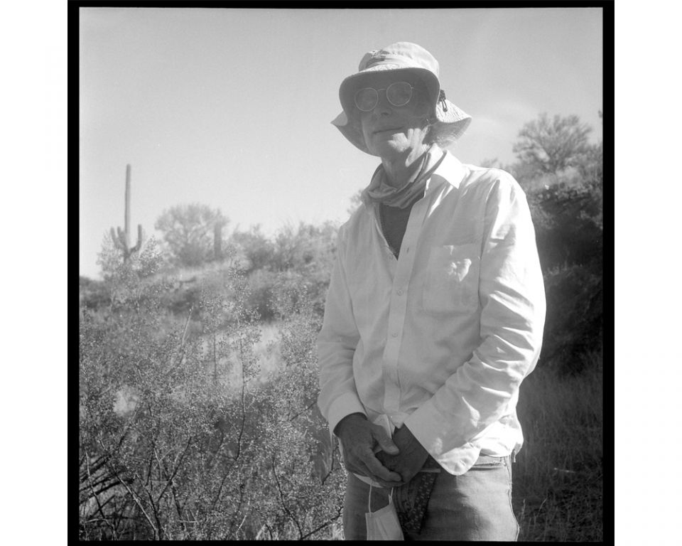 John Heid, a member of the Tucson Samaritans and Humane Borders, has been working as a volunteer for years. Heid organizes the work details, checking on the supplies, the trucks and drop-off locations, taking notes on used and unused supplies, and carryin