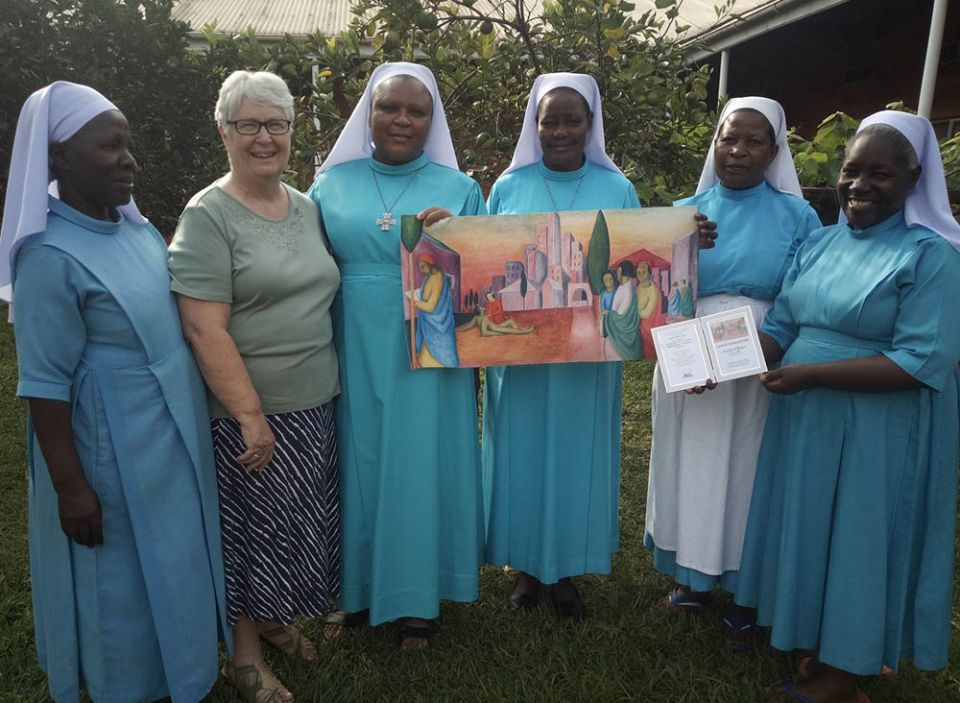 Sr. Veronica McCluskie with Ugandan Sisters of the Good Samaritan in Uganda in 2019 (Courtesy of Sisters of the Good Samaritan, Uganda)