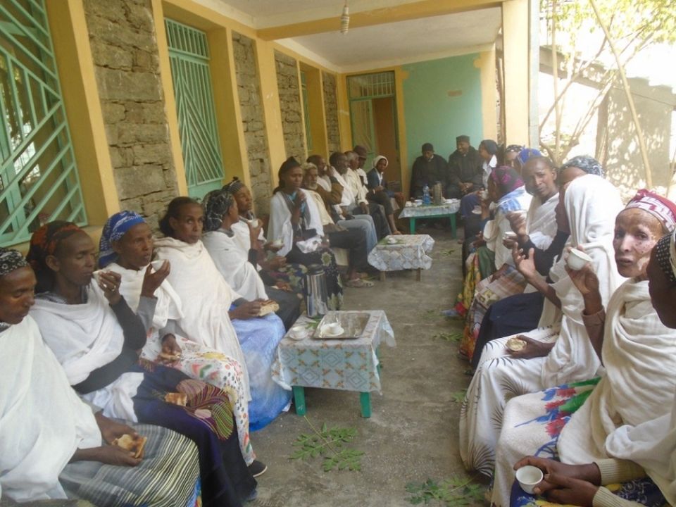 The Daughters of Charity in Alitena, Ethiopia, host a traditional coffee ceremony for mothers traumatized by the war in the Tigray region. The entire Tigray region has been facing food scarcity for months, further exacerbated by the Ethiopian government's