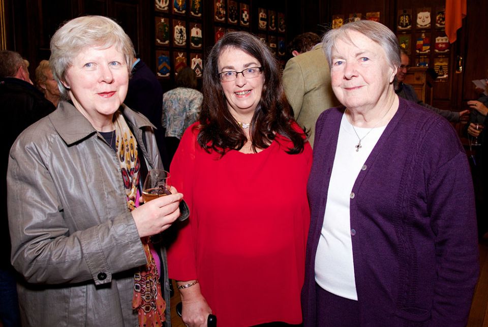 From left to right: Monica Cullinan, Gráinne Blair and Sr. Margaret MacCurtain at the launch of the book "Easter Widows" in 2014. (Lensman Photography/Sinéad McCoole) From left to right: Monica Cullinan, Gráinne Blair and Sr. Margaret MacCurtain at the launch of the book "Easter Widows" in 2014. (Lensman Photography/Sinéad McCoole)