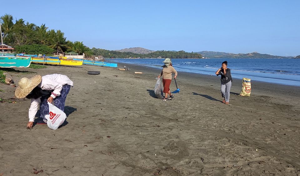 Missionary Sisters of St. Columban in the Philippines organized a beach cleanup as part of a project to educate people about caring for the environment. (Courtesy of Cristita de Leon)