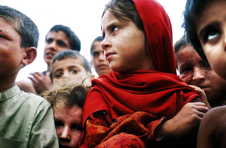 Children in Afghanistan in the summer of 2001, during a humanitarian assignment for the ACT Alliance (Courtesy of Nils Carstensen)