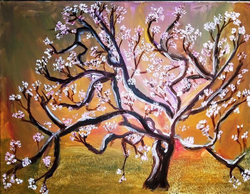 "Tree in Bloom" by Barbara Schwarz (Courtesy of Barbara Schwarz)