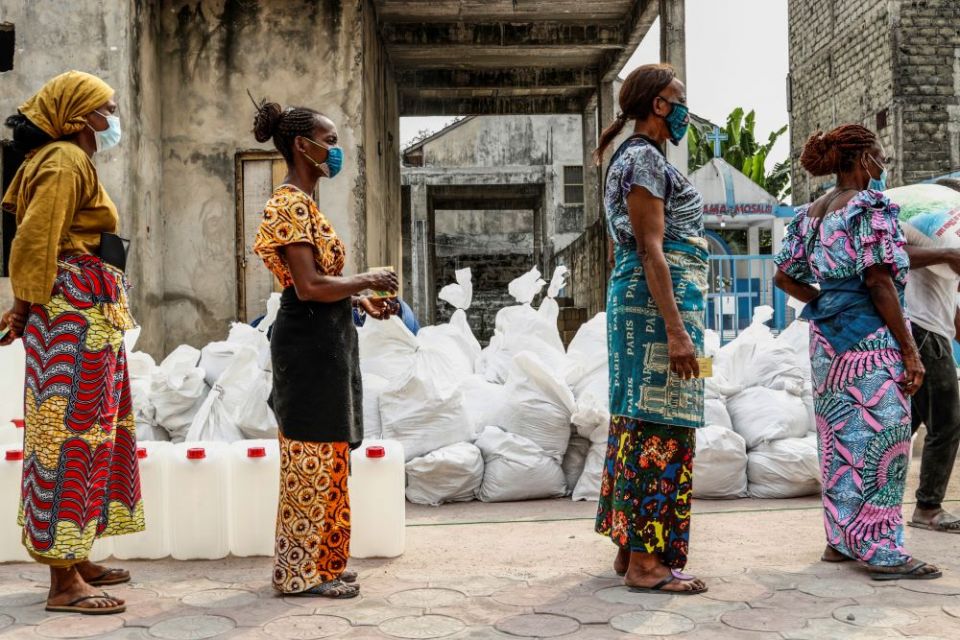 The secondary impacts of the COVID-19 pandemic have hit many countries hard in places like the Democratic Republic of Congo, where Catholic Relief Services provides food and cash aid. (Courtesy of Catholic Relief Services/Justin Makangara)