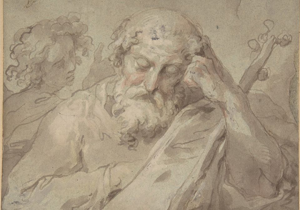 "The Dream of Saint Joseph," Anonymous, Italian, first half of the 18th century, in ink (Metropolitan Museum of Art) "The Dream of Saint Joseph," Anonymous, Italian, first half of the 18th century, in ink (Metropolitan Museum of Art)
