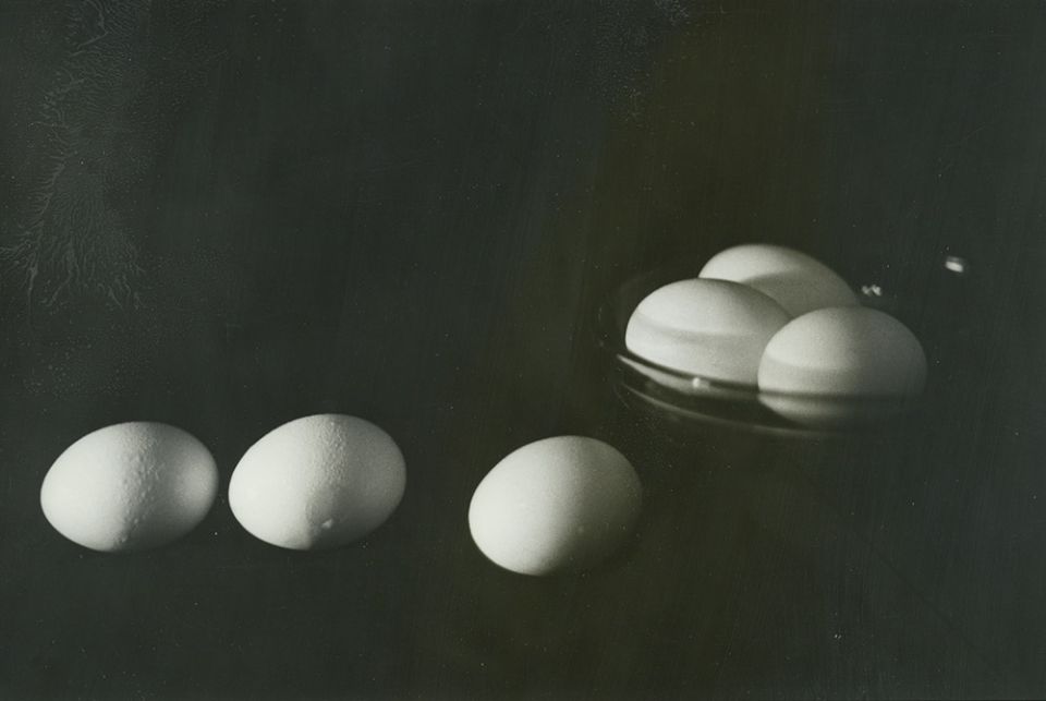 Six eggs and a glass bowl, resting on top of a piece of the religious habit that the author once wore. (Provided photo) Six eggs and a glass bowl, resting on top of a piece of the religious habit that the author once wore. (Provided photo)