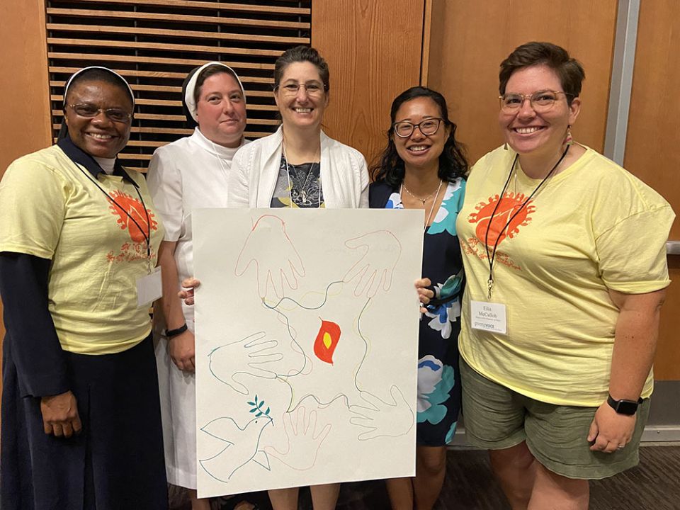 Humility of Mary Sr. Eilis McCulloh's "home group" — her discussion group during the National Giving Voice Gathering.
