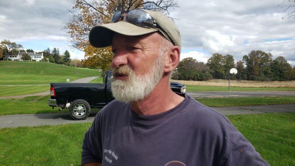 Harmony Farm caretaker Chris de Goede, 67, has lived on the site for 37 years. (Chris Herlinger)