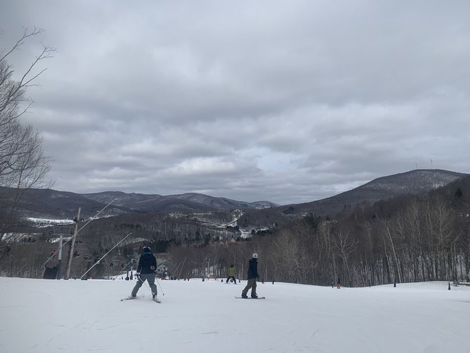 A picture of the surrounding mountains in Massachusetts from the top of a smaller, beginner slope (not the bunny hill). Getting out of the city and getting a change of scenery made me see that there is a world of opportunity for me. (Celina Kim Chapman) A picture of the surrounding mountains in Massachusetts from the top of a smaller, beginner slope (not the bunny hill). Getting out of the city and getting a change of scenery made me see that there is a world of opportunity for me. (Celina Kim Chapman)