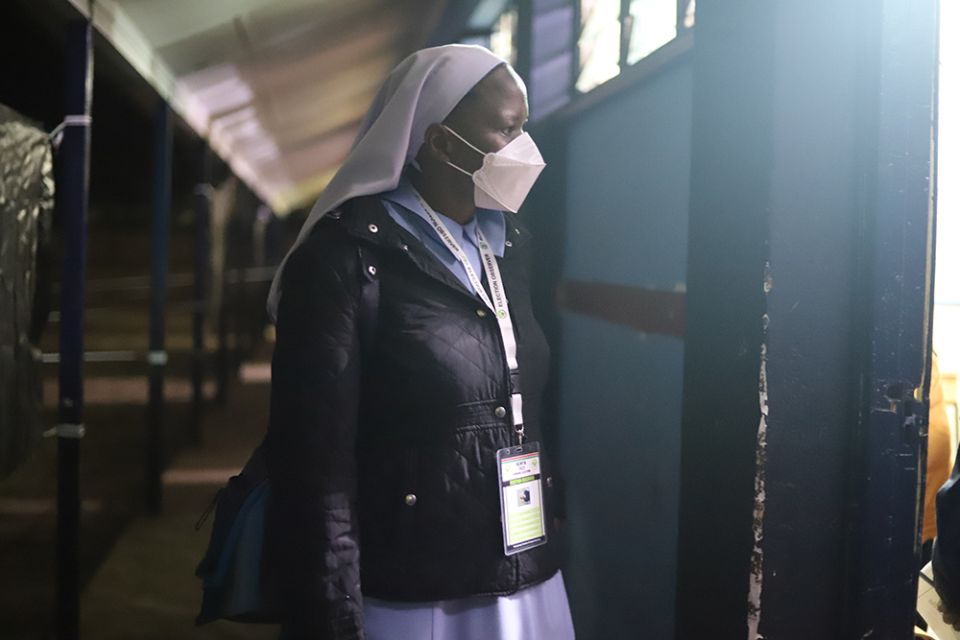 Sr. Hedwig Muse of the Little Sisters of Mary Immaculate woke up at 5 a.m. on Aug. 9 to cast her vote at the Milimani Primary School polling station in Nairobi, Kenya. Religious sisters are among voters selecting a president, governors, senators, members 