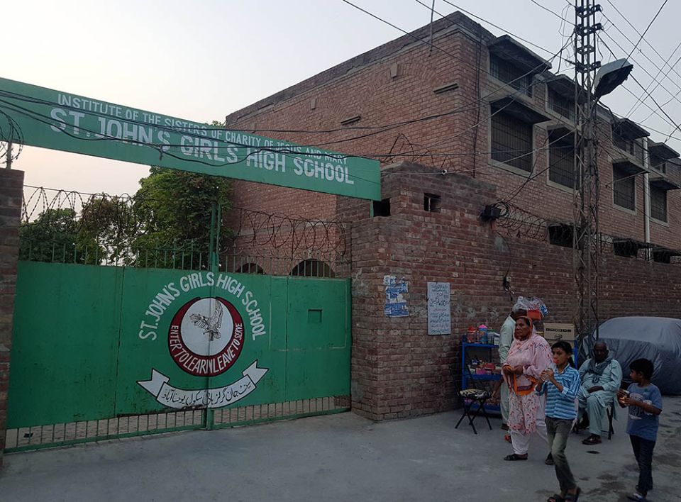 Shakina Home for the Aged is located at St. John's Girls High School, Youhanabad, Lahore, Pakistan.  (Kamran Chaudhry)