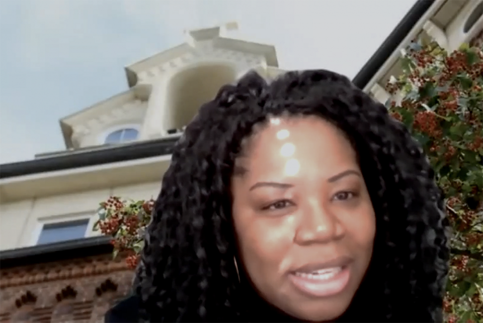 Shannen Dee Williams speaks to virtual attendees Nov. 3 during the Religious Formation Conference's 2021 Congress. (GSR screengrab) Shannen Dee Williams speaks to virtual attendees Nov. 3 during the Religious Formation Conference's 2021 Congress. (GSR screengrab)