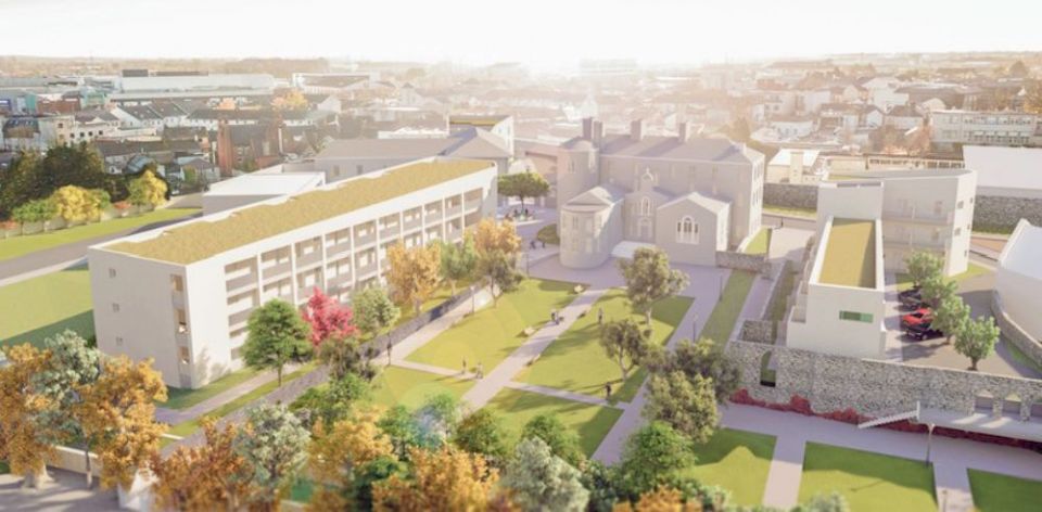An artist's rendering of the planned Sophia Housing development on the land of the Presentation Sisters in Portlaoise, County Laois (Provided photo)