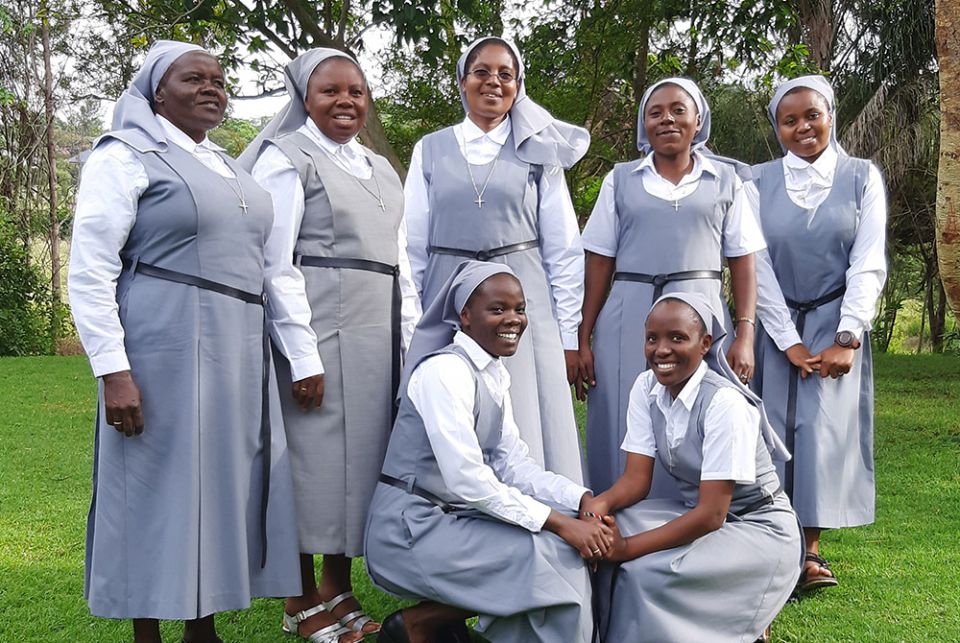 Sr. Leah Kavugho Paluku, second from left, is pictured with her community on an outing. (Courtesy of Leah Kavugho Paluku) Sr. Leah Kavugho Paluku, second from left, is pictured with her community on an outing. (Courtesy of Leah Kavugho Paluku)