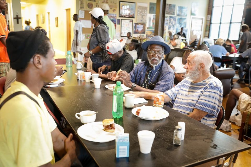 A hot breakfast, a warm room and a place to connect with others is a welcome sight for people at Daybreak Day Resource Center in Macon, Georgia. (Provided photo)