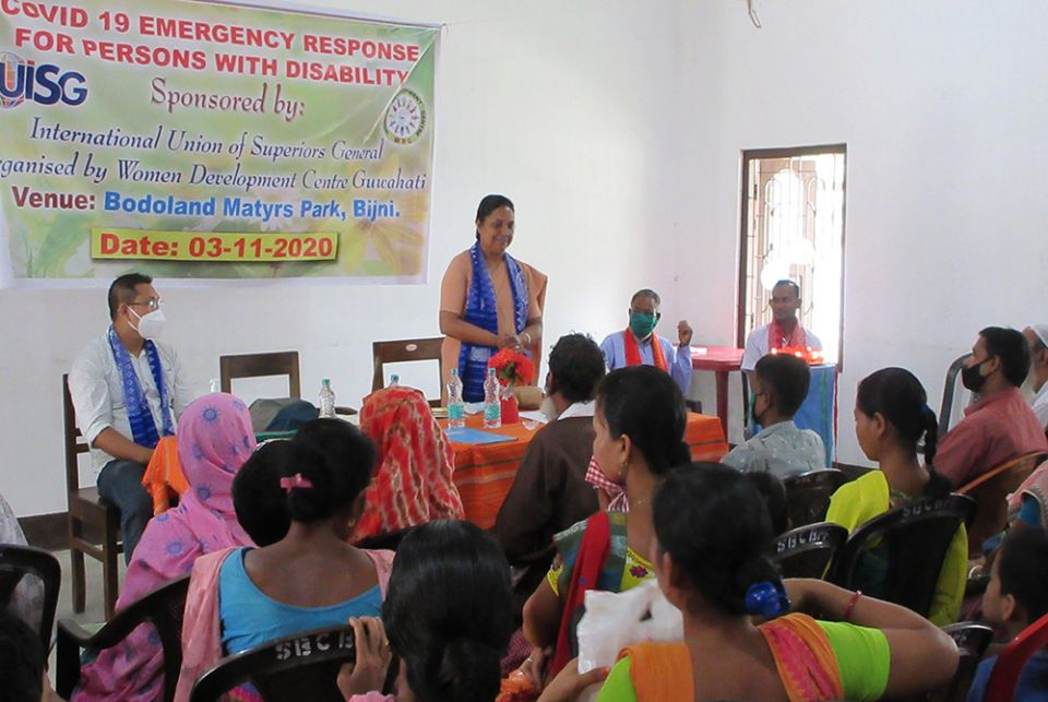 A health awareness workshop, organized by a Sister of the Cross of Chavanod at the Women Development Centre, in Guwahati, in the state of Assam, India. Catholic sisters around the world conducted such informational workshops about COVID-19 for religious c