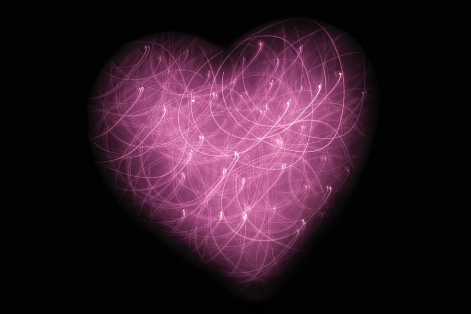 Heart image made of points of light (Unsplash/Jude Beck) Heart image made of points of light (Unsplash/Jude Beck)