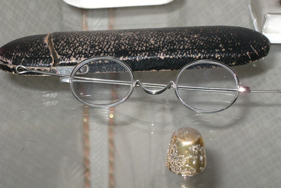 Photo of Blessed Clelia Merloni's reading glasses on display in her bedroom in the Generalate of the Apostles of the Sacred Heart of Jesus in Rome, Italy. (Sr. Doretta Jean D'Albero) Photo of Blessed Clelia Merloni's reading glasses on display in her bedroom in the Generalate of the Apostles of the Sacred Heart of Jesus in Rome, Italy. (Sr. Doretta Jean D'Albero)
