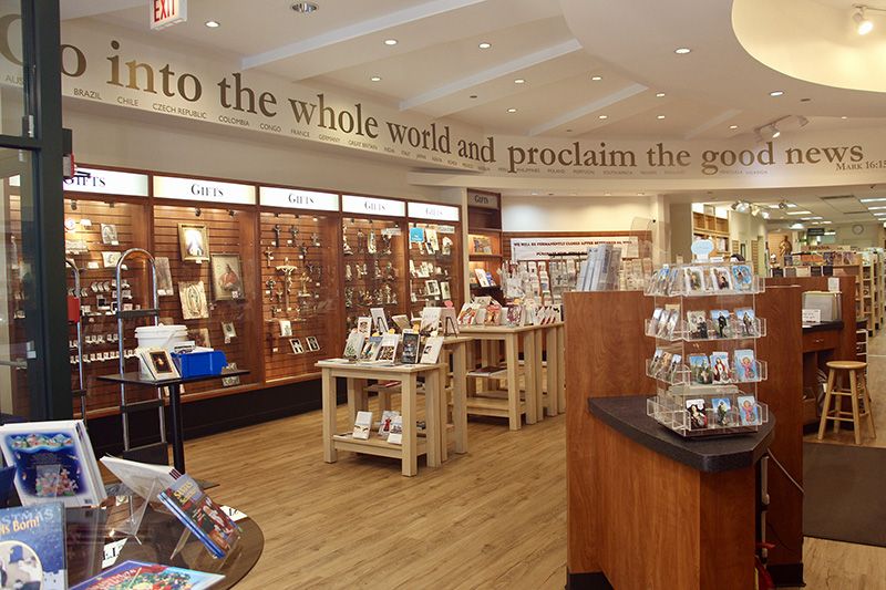 Pauline Books and Media on Michigan Avenue in downtown Chicago will permanently close Sept. 24, 2022. (RNS/Emily McFarlan Miller)