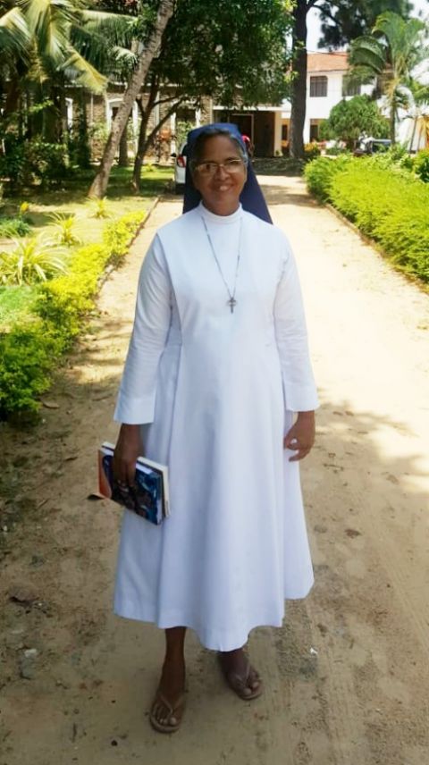 Sr. Rosary Perera, superior of the welfare institutions on the Good Shepherd campus, in Nayakakanda on the northern outskirts of Colombo, the Sri Lankan capital (Thomas Scaria)