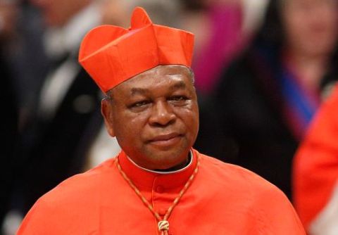 Cardinal John Olorunfemi Onaiyekan of Abuja, Nigeria, in 2017 (CNS/Paul Haring)