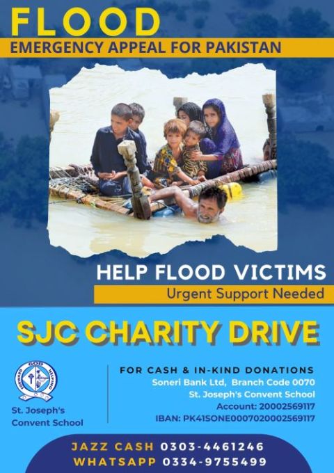 Daughter of the Cross Sr. Elizabeth Niamat publicized fundraisers for flood victims that were advertised on social media advertisements, (Courtesy of Elizabeth Niamat)