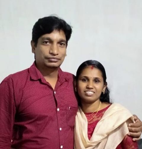Doney Palliparambill with his wife (Courtesy of Tessy Kodiyil)