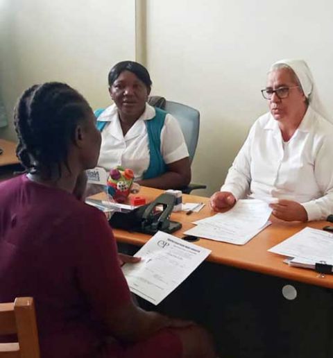 Parents of the students at Sr. Gloria Inés Gonzales Ramírez's school and nursery in Corail, Haiti, are asked to contribute certain supplies each year, as Gonzales said they were intentional in not offering their services completely free of charge.