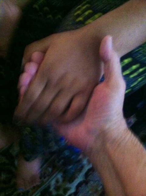 Krishna holds my hand. (Provided photo)