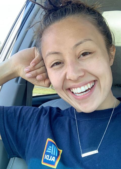 A selfie of me, about to go into work at the grocery store in June 2020 (Provided photo) A selfie of me, about to go into work at the grocery store in June 2020 (Provided photo)