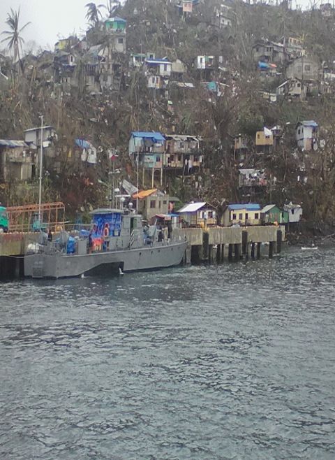 The port of entry for most vessels coming from Surigao City to the Dinagat Islands. The naval boat offered to help the sisters make the crossing while the supplies they brought with them were carried in a bigger ship. (Missionary Sisters of Mary)