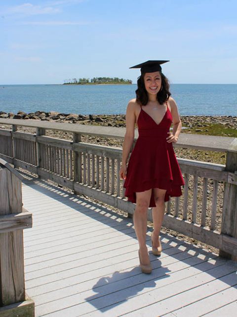 Graduating from my hometown and trying to make the best of it by taking a fun photoshoot in May 2020 (Provided photo) Graduating from my hometown and trying to make the best of it by taking a fun photoshoot in May 2020 (Provided photo)