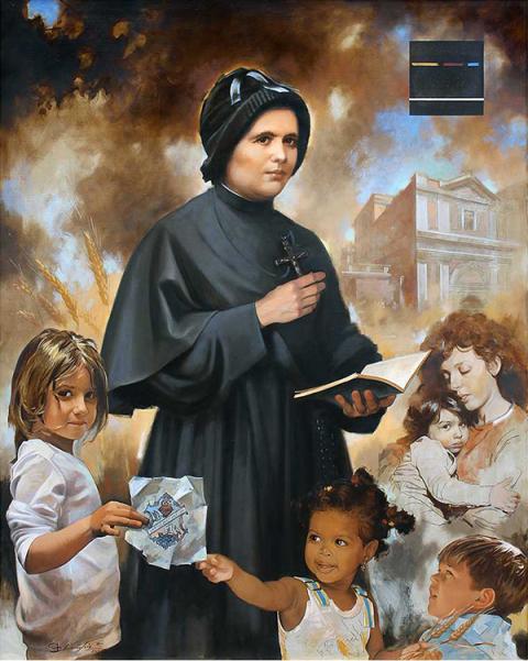 "Il Progetto di Dio per Clelia" ("God's Plan for Clelia") painting by Giusseppe Antonio Lomuscio (Courtesy of the artist and Apostles of the Sacred Heart of Jesus) "Il Progetto di Dio per Clelia" ("God's Plan for Clelia") painting by Giusseppe Antonio Lomuscio (Courtesy of the artist and Apostles of the Sacred Heart of Jesus)