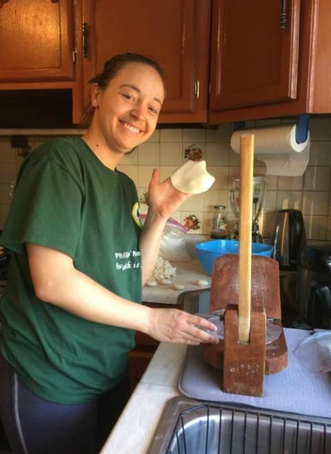 Sr. Tracey Horan makes sopas, a traditional dish from Central and Southern Mexico (Provided photo) Sr. Tracey Horan makes sopas, a traditional dish from Central and Southern Mexico (Provided photo)