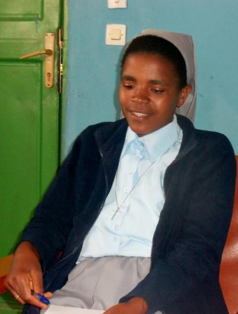 Sr. Marie Claire Benie Nyiramugisha, the deputy head for St. Vincent de Paul Children Rehabilitation Center in Musanze district, Northern Rwanda (Aimable Twahirwa) Sr. Marie Claire Benie Nyiramugisha, the deputy head for St. Vincent de Paul Children Rehabilitation Center in Musanze district, Northern Rwanda (Aimable Twahirwa)