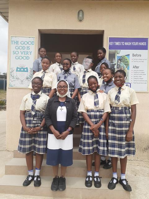Sr. Teresa Anyabuike with students