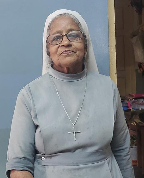 Holy Cross Sr. Teresina Thaikanath serves as manager of Jeevodaya Ashram. (GSR photo/Thomas Scaria)