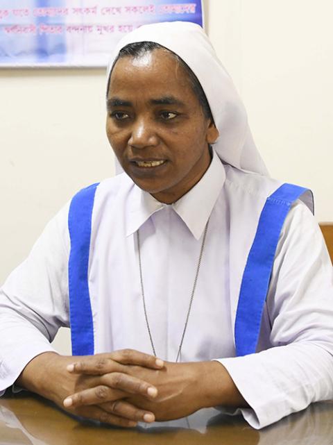 Sister Mary Chamily is the director of St. Mary's Catholic Mother and Child Care Hospital in Tumilia, Gazipur, in the Dhaka Archdiocese in Bangladesh. (Uttom S. Rozario)